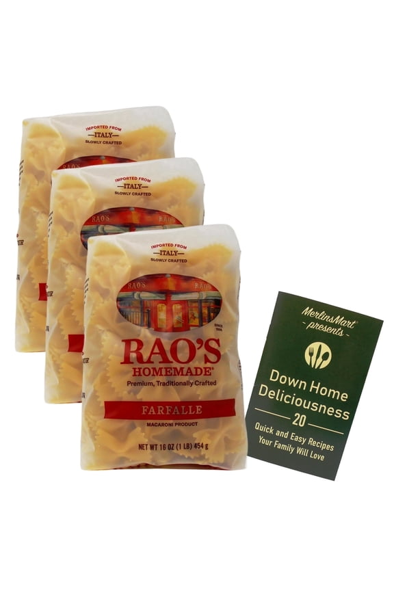 Rao's Homemade Imported Italian Pasta - Farfalle Bowtie - 3 Pack | MerlinsMart Zine