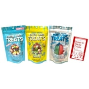 Trendy Treats Freeze Dried Candy Variety (1) each: Original, Sour, Air Treats (4.2 Ounces) + MerlinsMart Zine
