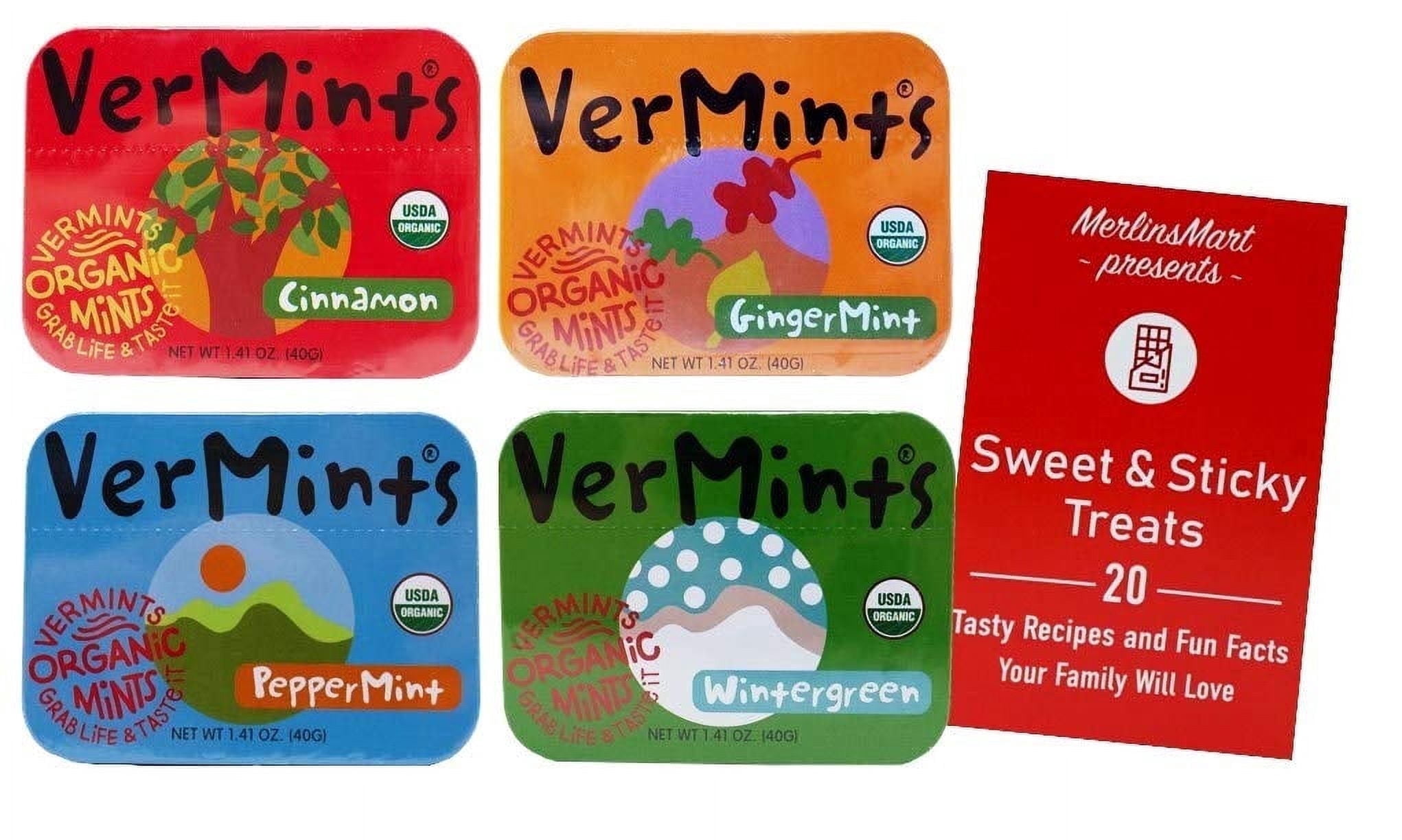 Vermints Mints VerMints Organic Breath Mints Variety Pack – Ginger, Wintergreen ...