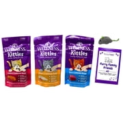 Wellness Kittles Grain-Free Cat Treats Variety 3-Pack with MerlinsMart Zine & Catnip Toy