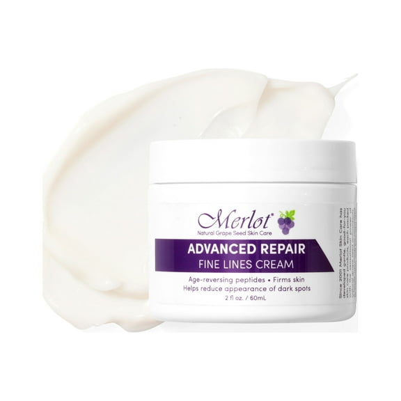Merlot Advanced Repair Fine Lines Cream with Peptides, 2 oz
