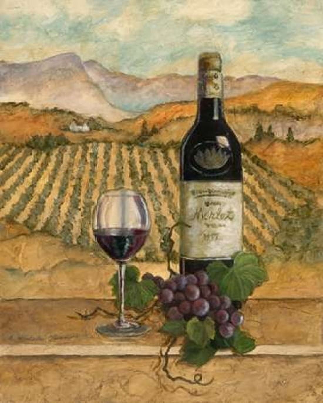 Merlot Canvas Art - Charlene Olson (24 x 30)