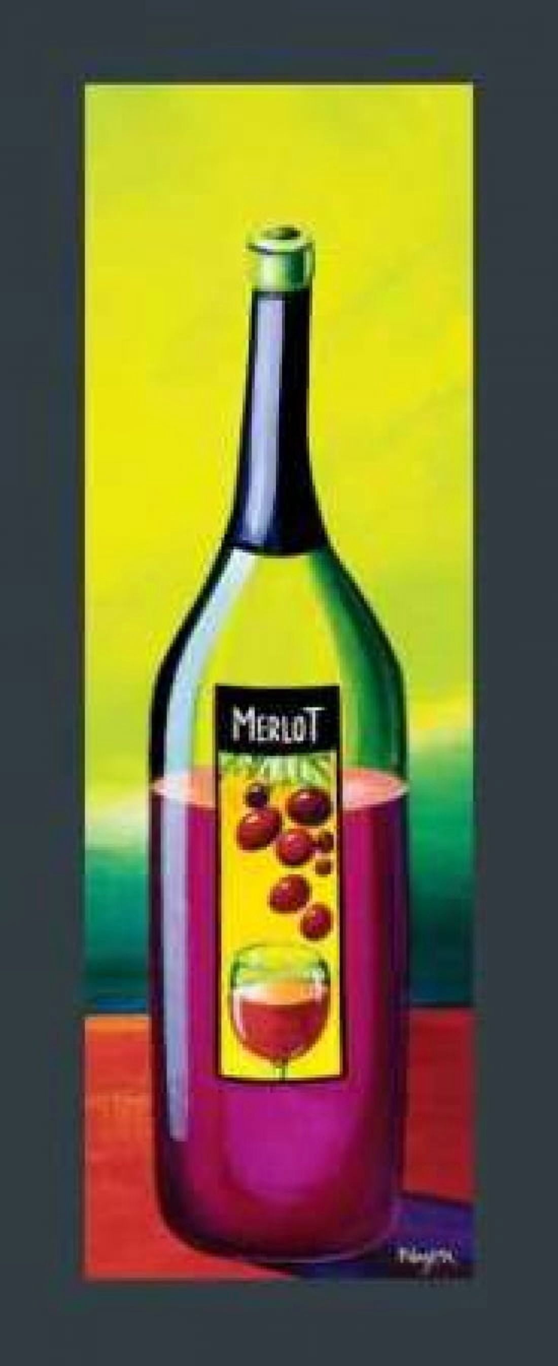 Merlot Canvas Art - Mary Naylor (10 x 20)