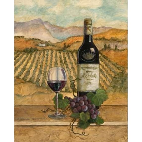 Merlot Poster Print by Charlene Olson (24 x 30)