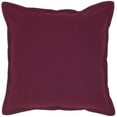 thumbnail image 1 of Merlot Solid Flange Edged Modern Down Throw Pillow, 1 of 5
