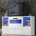 thumbnail image 1 of Merluxy 68" Fireplace TV Stand with 40" Electric Fireplace for TVs up to 78", White, 1 of 7