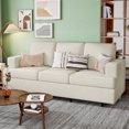 thumbnail image 1 of Merluxy Sofa, Deep Seat Sofa,3 Seater Sofa for Living Room-Oversized Sofa, Off-White Chenille, 1 of 9