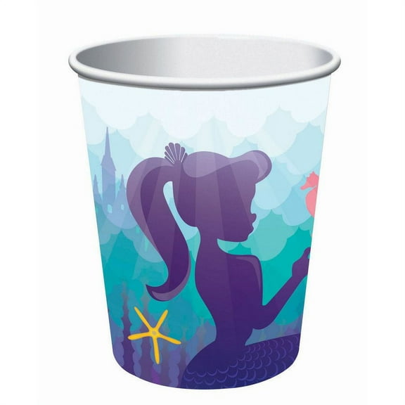 Mermaid 16oz Plastic Favor Cup (1)