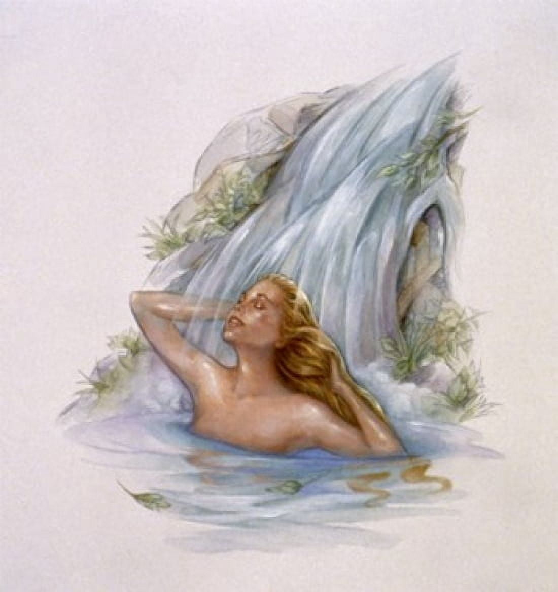 Mermaid 4 Canvas Art - Susan Edison (24 x 36)