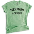 thumbnail image 1 of Mermaid Academy T-Shirt, Unisex Women's Shirt, Summer Shirt, Mermaid T-shirt, Ocean Shirt, Swimming Shirt, Heather Apple Green, X-Large, 1 of 6