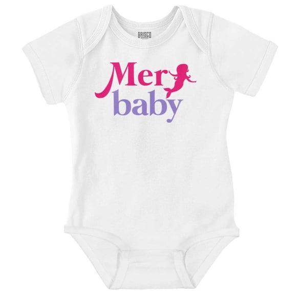 Mermaid Babe Funny Cute Beach Babies Bodysuit Jumper Girls Infant Baby Brisco Brands 18M