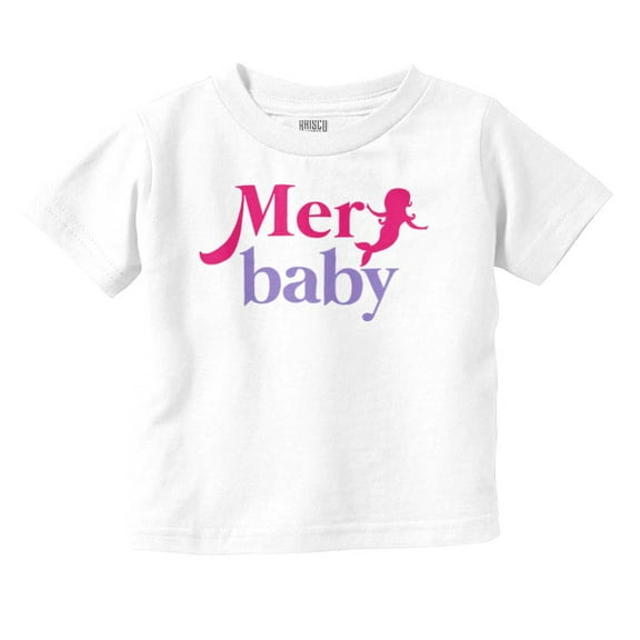 Mermaid Babe Funny Cute Beach Babies Youth T Shirt Tee Girls Infant Toddler Brisco Brands 4T