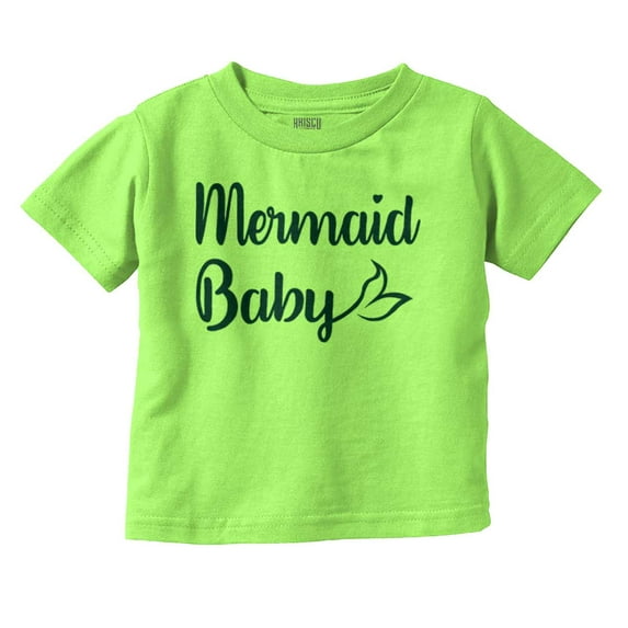 Mermaid Baby Ocean Sea Princess Youth T Shirt Tee Girls Infant Toddler Brisco Brands 4T