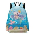 thumbnail image 1 of Mermaid Backpack 17 Inch Cartoon Mermaid Schoolbag Travel Backpacks, 1 of 8