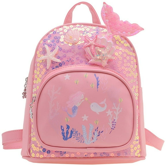 Backpack, Sparkly Sequin Mini Backpack Cartoon Backpack Elementary Lightweight Hiking Travel Casual Backpack for Birthday