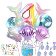 thumbnail image 1 of Mermaid Birthday Decoration,Mermaid Balloons ZS23 Kit Sea Balloon Mermaid Foil Balloon Mermaid Tail Balloons for Girls Mermaid Birthday Party (Numbers 4), 1 of 3