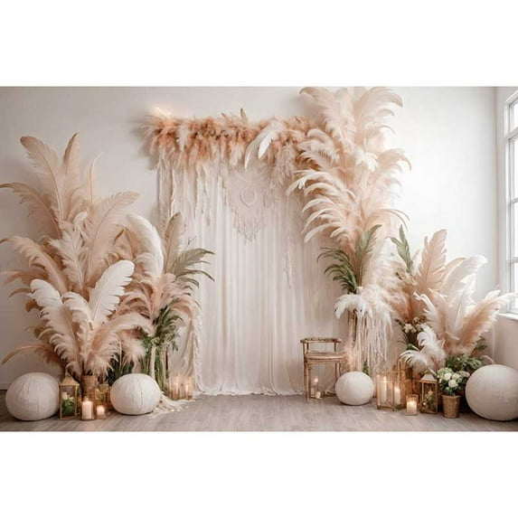 Mermaid Birthday Party Backdrop Photography Summer Beach Sand Castle ss Background Childr's Shooting Props