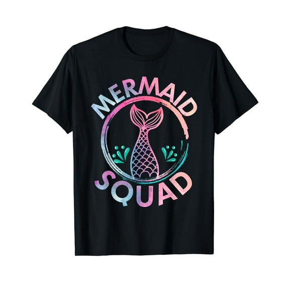 Mermaid Birthday Squad Party Matching Womens Kids T-Shirt