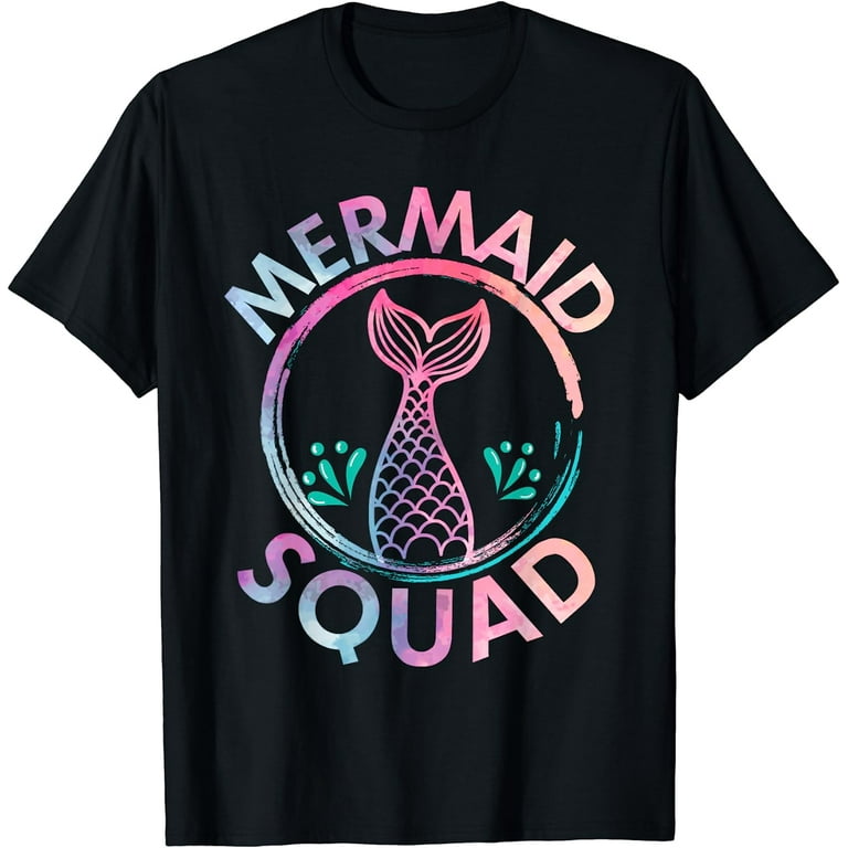 Mermaid Squad Shirt Mermaid Birthday Party Matching T-Shirt Mermaid Squad Shirt Mermaid Birthday Party Matching T-Shirt