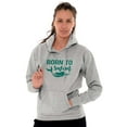 thumbnail image 1 of Mermaid Born to Swim Cute Water Lover Hoodie Sweatshirt Women Brisco Brands M, 1 of 6
