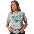 thumbnail image 1 of Mermaid Born to Swim Cute Water Lover Women's Graphic T Shirt Tees Brisco Brands S, 1 of 5
