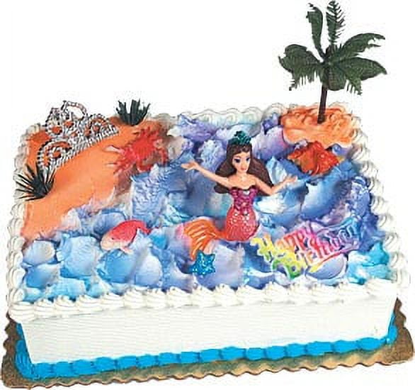 Amazon.com: DecoPac Mystical Mermaid DecoSet Cake Topper, 1 SET, Mulitple :  Grocery & Gourmet Food
