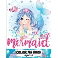 thumbnail image 1 of Mermaid Coloring Book Ages 4-8: Great coloring and activity book for kids with cute mermaids / 40 unique coloring pages , (Paperback), 1 of 1