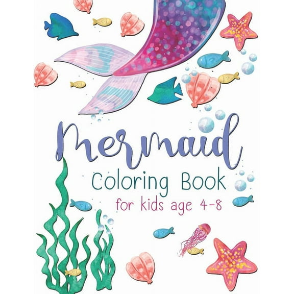 Mermaid Coloring Book For Kid: A beautiful collection of 30 Mermaid illustrations for hours of fun! (Paperback)