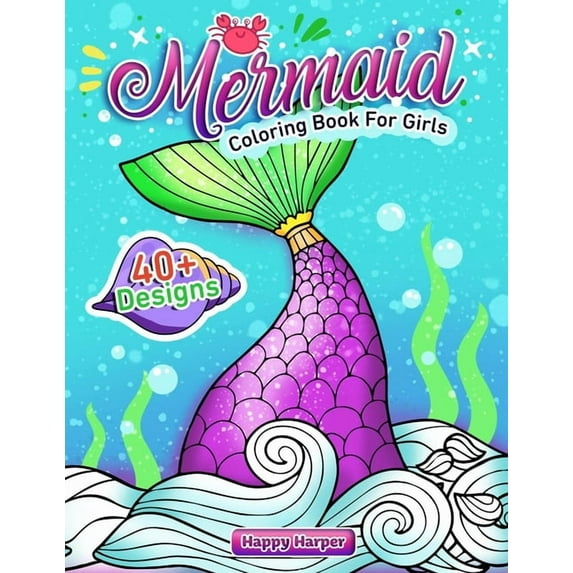 Mermaid Coloring Book, (Paperback)