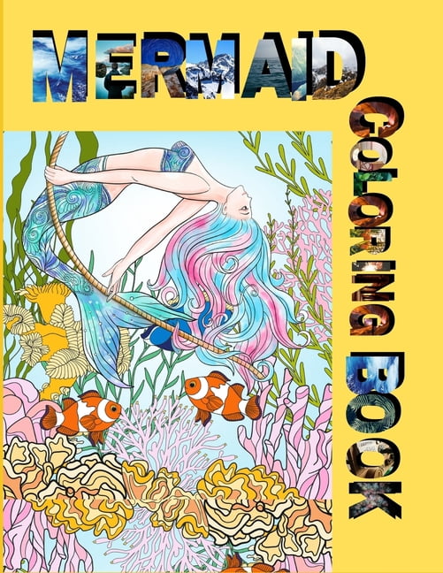 Mermaid Coloring Book: The Ultimate Relaxation and stress relieve Adult coloring book (Paperback)