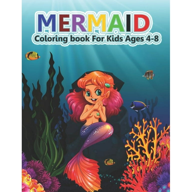 Kids Coloring Books: Cute Mermaid Coloring Books for Kids Aged 4-8  (Paperback)