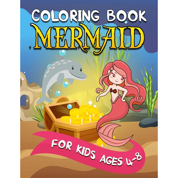 Mermaid Coloring Book for Kids Ages 4-8: Relaxing, Detailed Coloring Book for Girls Paperback 1707192545 9781707192540 Alex Books