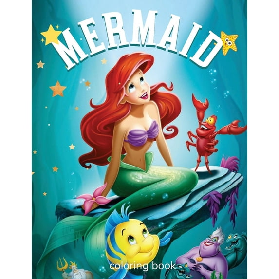 Mermaid Coloring Book for Kids : Gorgeous 40 Cute, Unique Coloring Pages with Mermaid For Kids Ages 4-8, 9-12 - Activity Book for Kids (Paperback)