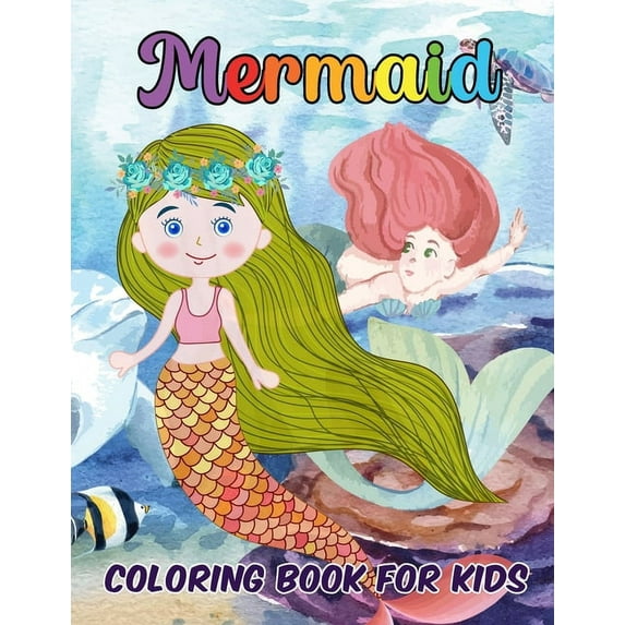 Mermaid Coloring Book for Kids: Relaxing Mermaid Designs, (Paperback)