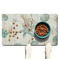 thumbnail image 1 of Mermaid Coral Beach Dog Food Mat – Tropical Seaside Pet Feeding Mat 17x30, Non-Slip, Absorbent, Quick Dry, , Easy Clean, 1 of 6