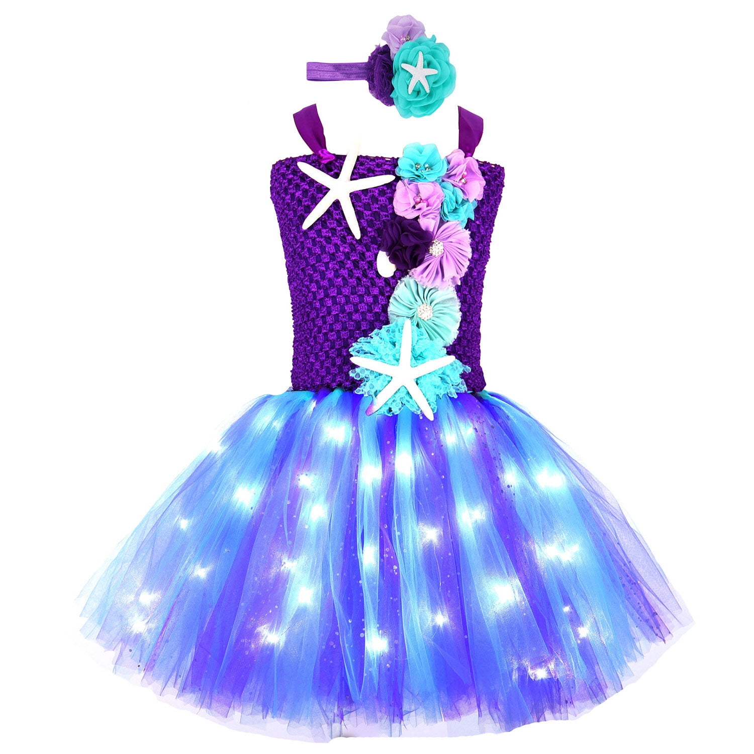 fitted lace wedding dress Glitter Glow in the Dark Swirl Sweetheart Corset Mermaid Dress with Go –  Camille La Vie main image 1