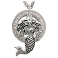thumbnail image 1 of Mermaid Custom Engraved Affirmation Ring Necklace, 1 of 2