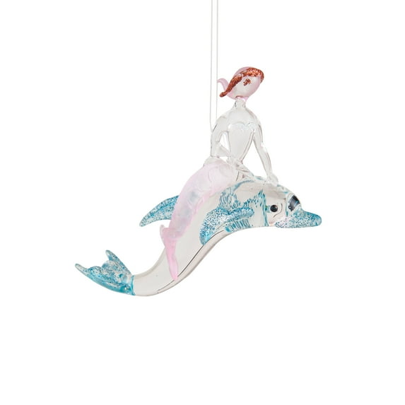 Mermaid & Dolphin Christmas Tree Ornament