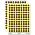 thumbnail image 1 of Mermaid Dragon Fish Scales Circle 200+ Round Stickers - Yellow - Matte Finish - 0.50" Size, 1 of 3