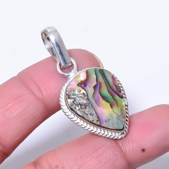 Mermaid Dream Abalone Shell - Australia 925 Sterling Silver Pendant 1.56" P25