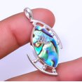 thumbnail image 1 of Mermaid Dream Abalone Shell - Australia 925 Sterling Silver Pendant 1.65" P13, Gemstone Jewelry, Birthday Gift, Christmas Gift, 1 of 2