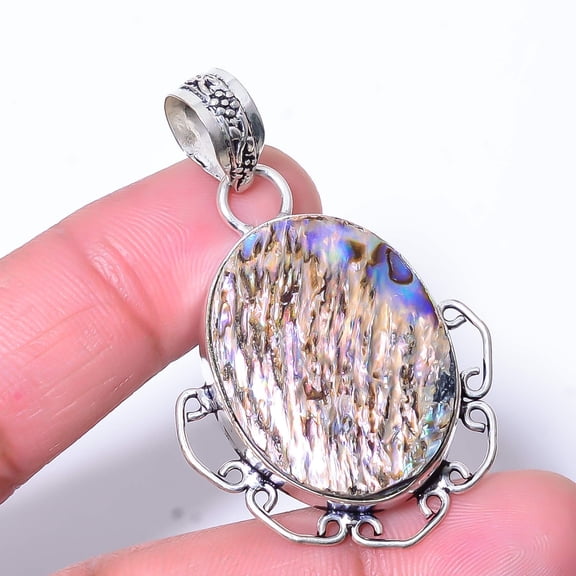 Mermaid Dream Abalone Shell - Australia 925 Sterling Silver Pendant 2.03" P10