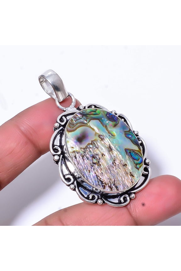 Mermaid Dream Abalone Shell - Australia 925 Sterling Silver Pendant 2.03" P414