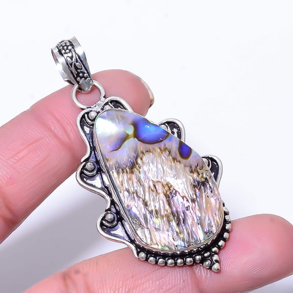 Mermaid Dream Abalone Shell - Australia 925 Sterling Silver Pendant 2.34" P22