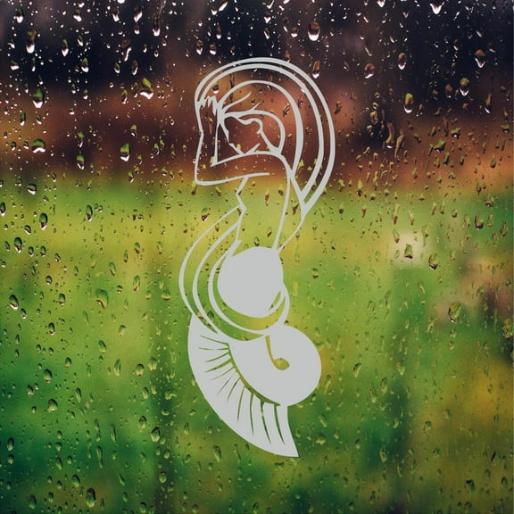 Mermaid Etched Glass Decals Vinyl Shower Door Window