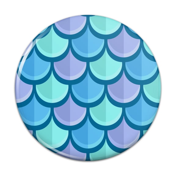 Mermaid Fish Scale Pattern Kitchen Refrigerator Locker Button Magnet