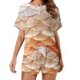 thumbnail image 1 of Mermaid Fish Scales Pajamas Set Womens Loungewear Sleepwear 2 Piece PJ Sets, 1 of 7