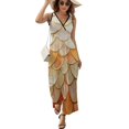 thumbnail image 1 of Mermaid Fish Scales Sleeveless Dress Woman Fashion Long Dresses Women's Summer Suit Dress 2025, 1 of 7