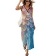 thumbnail image 1 of Mermaid Fish Scales Sleeveless Dress Woman Fashion Long Dresses Women's Summer Suit Dress 2025, 1 of 6