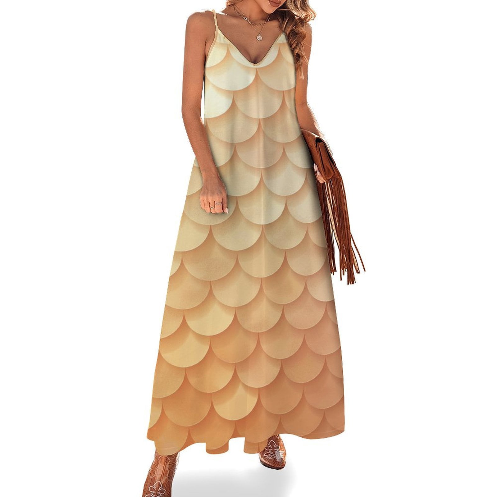 metal scale dress Gold Scales Dress